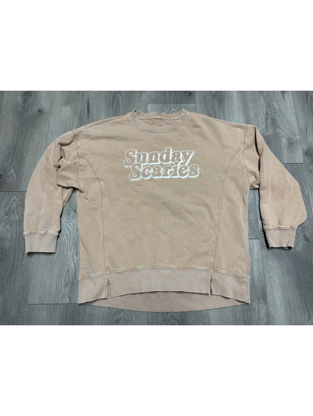 Aerie Tan Sunday Scaries Crewneck Size Medium